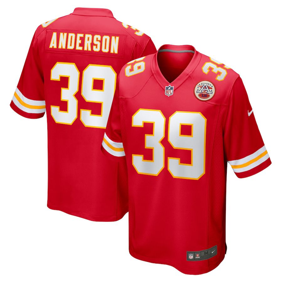 Men Kansas City Chiefs #39 Zayne Anderson Nike Red Player Game NFL Jersey->kansas city chiefs->NFL Jersey